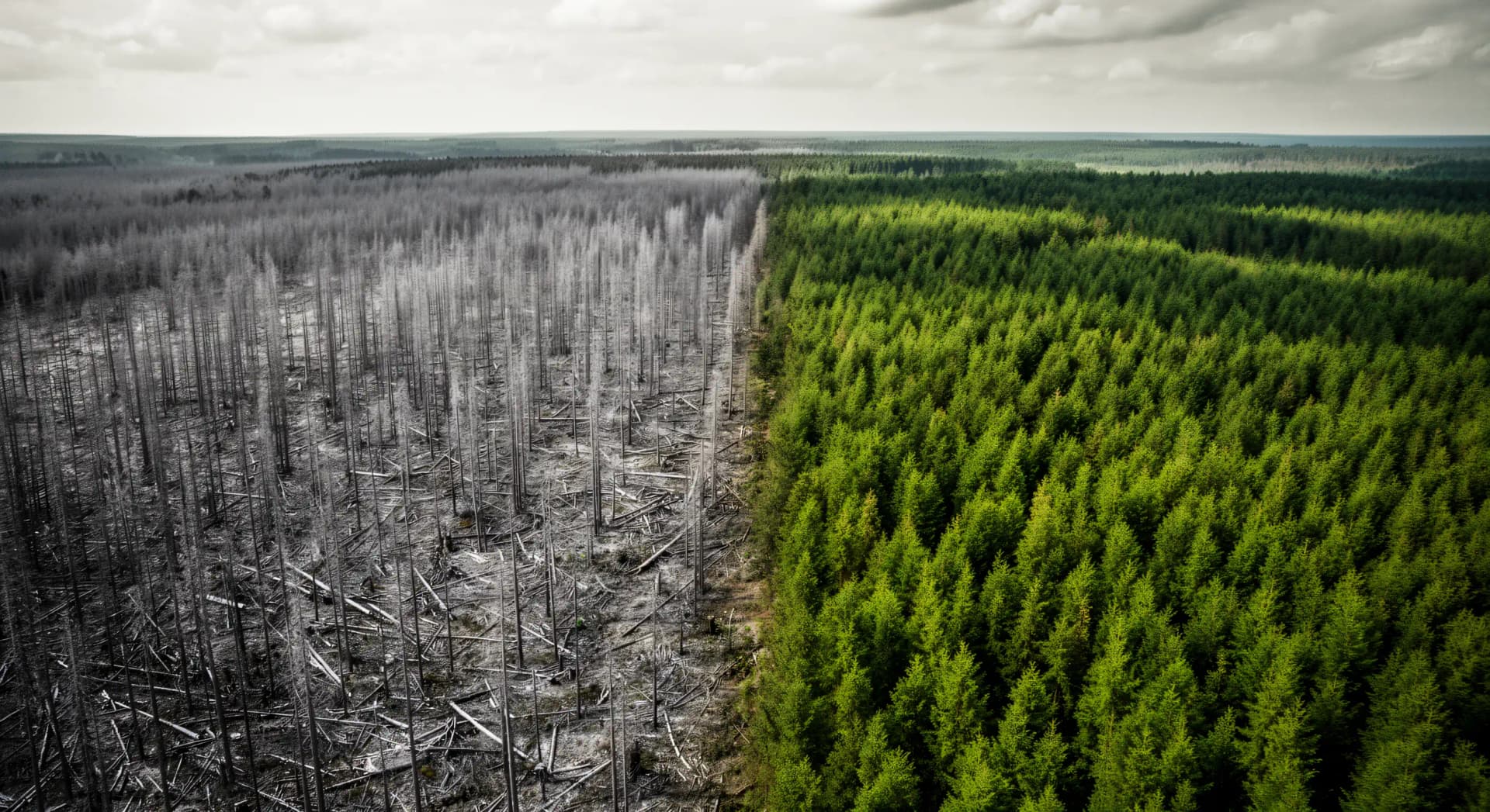 Forêts d'Europe : le puits carbone décroche de 30%